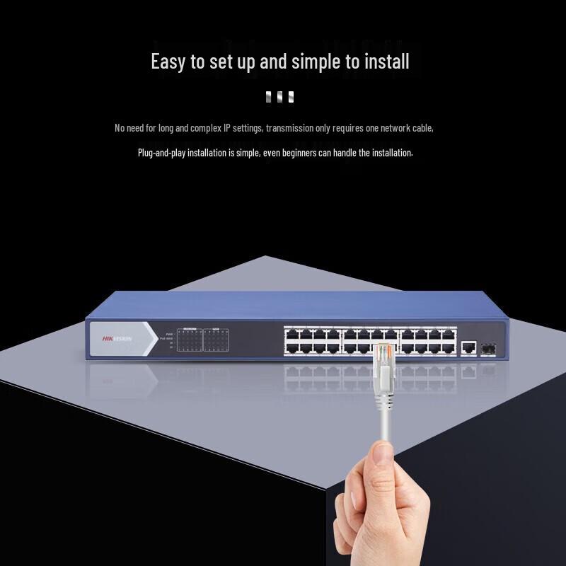 

HIKVISION DS-3E0526SP-SE 26-Port Gigabit PoE Switch CN plug (adapter included)