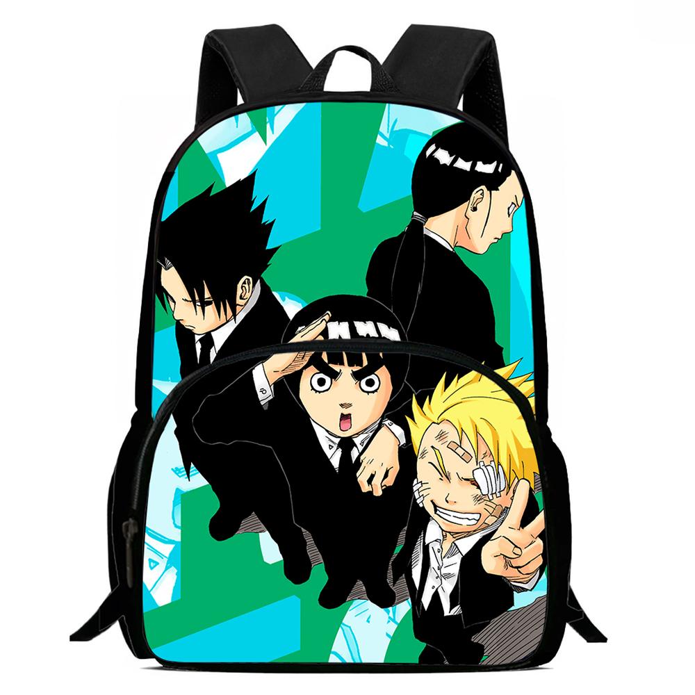 NARUTO Anime Kids Backpack Adjustable Shoulder Strap Front Pocket Lightweight Durable School Backpack For Boys Girls Age 6-11