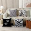Silver Bizarre Trend Retro Art Cushion Cover Pillow Cover Decor Pillowcase Printed Cushion Case For Couch