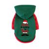 1 Pc Pet Hooded Sweatshirt Christmas Cats & Dogs  Fashion Winter Warm Clothes Suitable For Cats ,Teddy Golden Retriever
