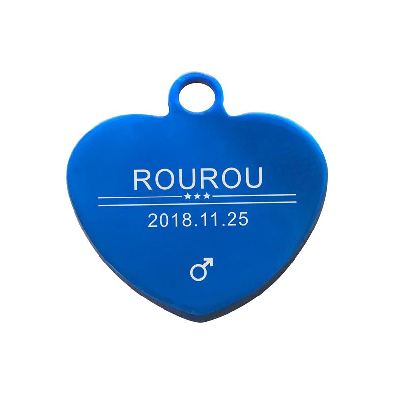 Gravură Gratuită Etichetă ID Animal de Companie Oțel Inoxidabil Etichete Nume Câine Pisică Accesorii Guler Pandantiv Personalizat, Argintiu Auriu Aur roz Negru