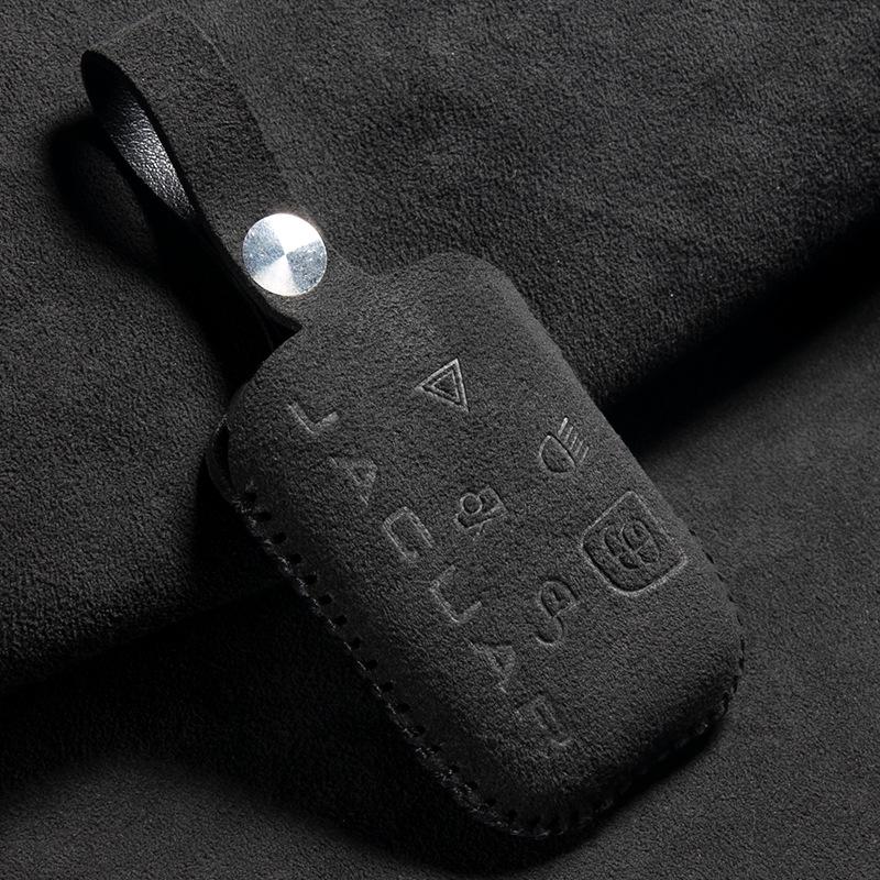 Suede Key Cover for Jaguar XE, XF, XEL, XFL, F-PACE, and F-TYPE