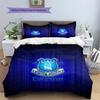 Everton F.C Pattern Bedding Quilt Set  Home Decoration  Gift (1 * duvet cover + 2 * pillowcase  without core)
