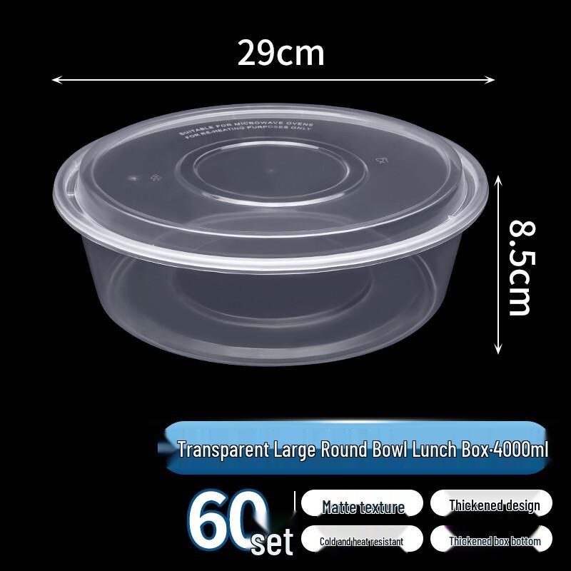 Edo Disposable Transparent Takeaway Food Containers