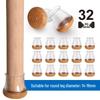 32-Piece Chair Leg Protector Pads: Silent, Wear-Resistant Covers for Thickened Table and Chair Legs.