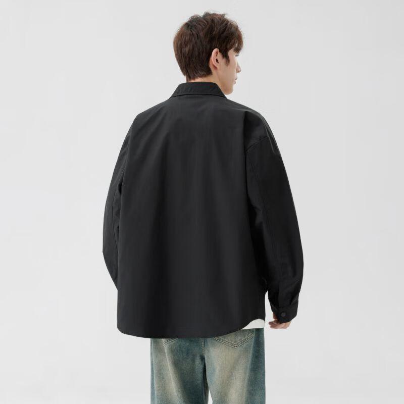 Wassup Sohot Men's Casual Lapel Shirt Jacket