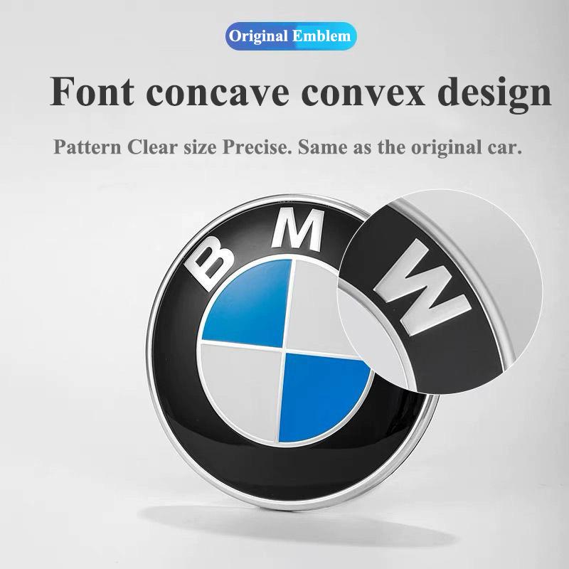 For BMW M 74mm 82mm Car Front Hood Emblem Bonnet Badge Rear Trunk Logo for BMW E46 E39 E90 E60 E87 E36 M3 M4 50TH Anniversary Accessories T1