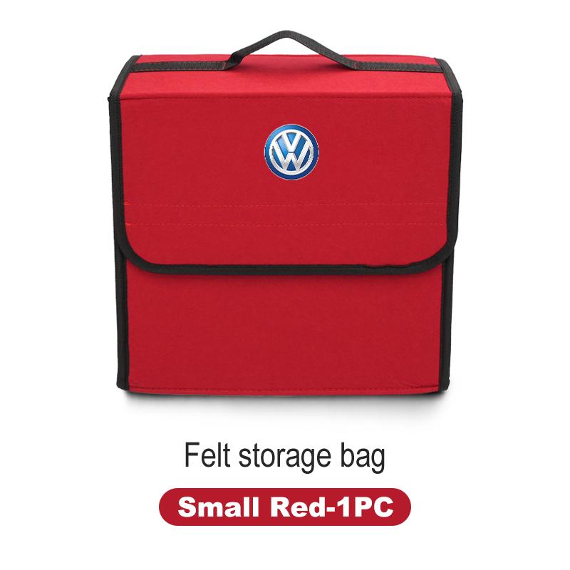 BAG1 Car Trunk Felt Storage Box Folding Organizer Auto Interior Accessories For Volkswagen VW Golf Jetta Passat Mk4 Mk5 Mk6 CC Golf