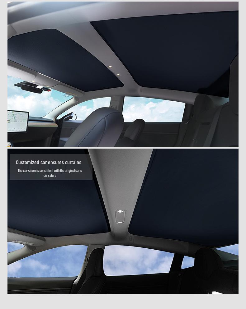 XPeng P7 P5 G3 Sunroof Sunshade: Ice Crystal Curtain for Heat Insulation & Sun Protection