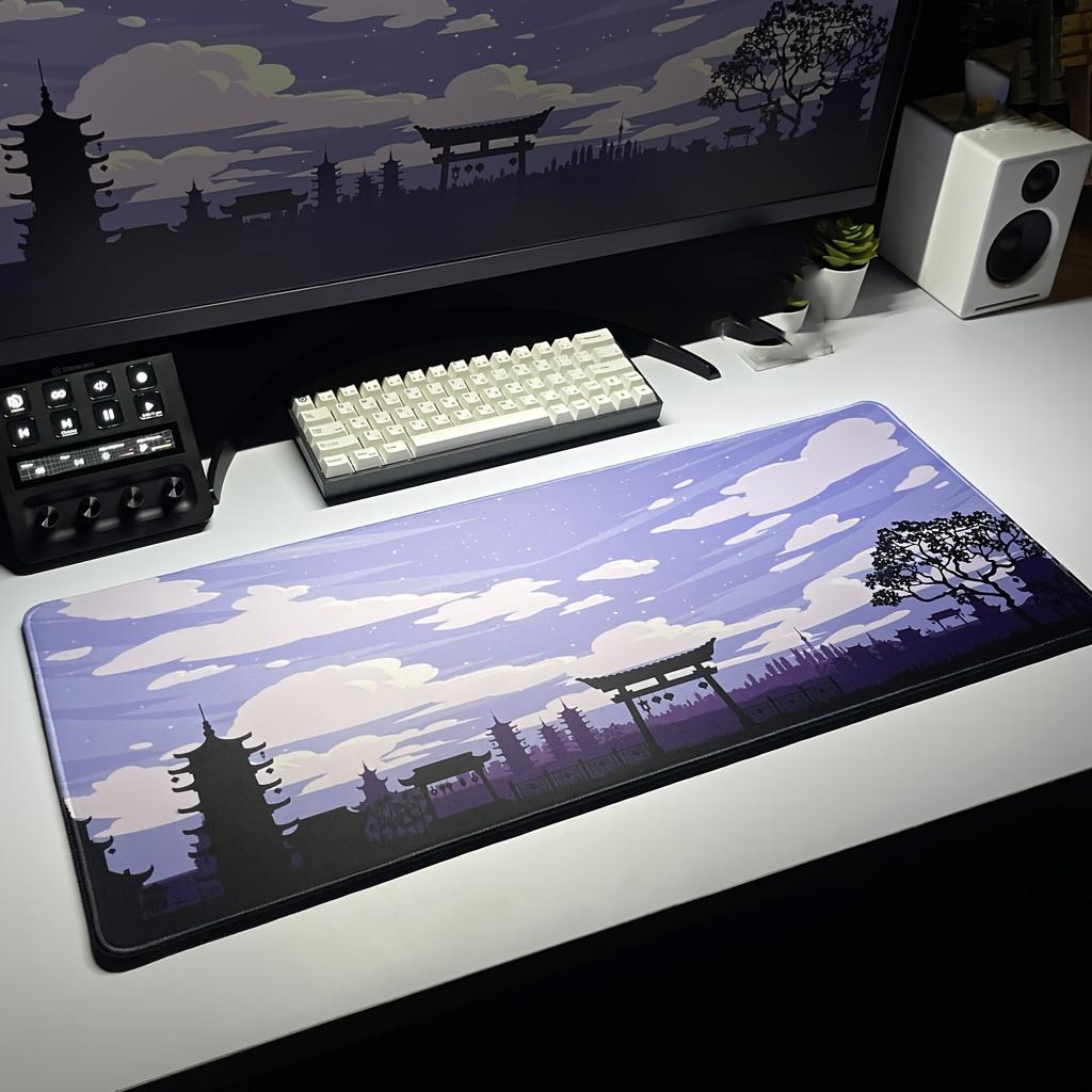 Large Mouse Pad Desk Mat Home Office Gaming Mousepad Extended Desk pad Computer Keyboard Mouse Mat Non-Slip Desk Accessories