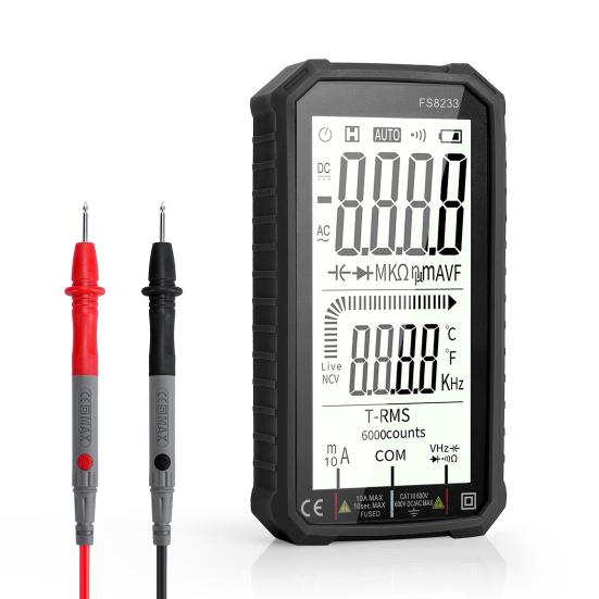 4.8-inch Digital Multimeter Large Screen Auto-Ranging Accurate Voltmeter Ohmmeter Temperature Capacitance Measuring
