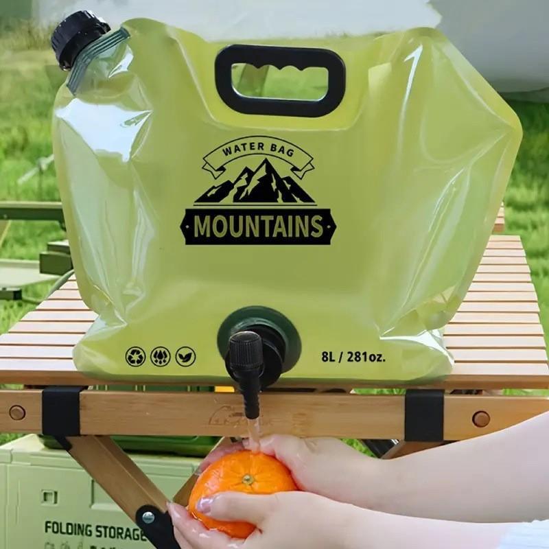 Outdoor Mini Folding Water Bag Camping 8L Big Capacity Portable Water Bag For Survival Or Emergency Supplies