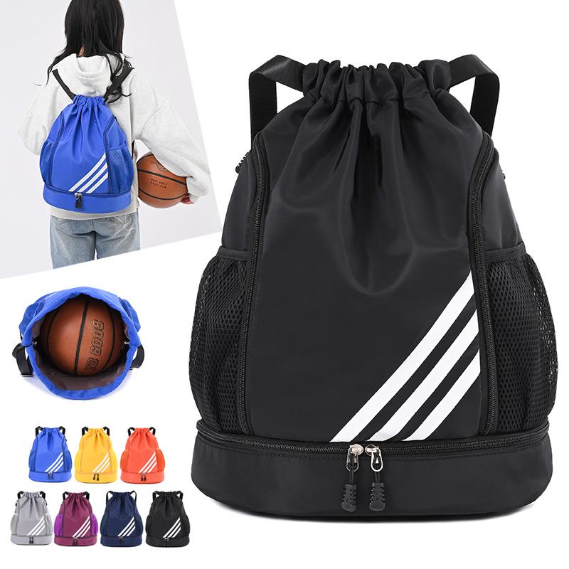 

Cross-Border Basketball Large Capacity Oxford Cloth Drawstring Backpack with Logo Printing for Outdoor Sports королівський синій колір