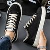 Fashion Platform Canvas Shoes for Men Fashion New Comfortable Fluff Casual Leather Shoes Outdoor Male Vulacnized Shoes Zapatos De Hombre