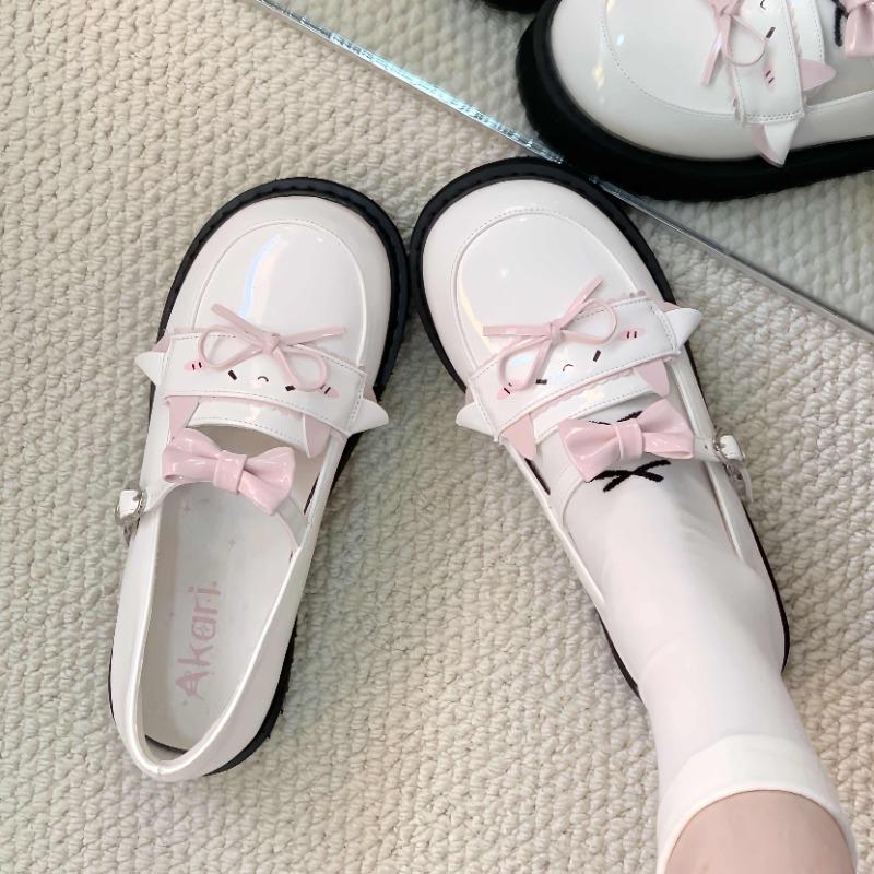 Fashion Women Sneakers Lolita Small Leather Shoes 2025 New Cute Girl Jk Uniform Flat-bottomed Japanese Student Mary Jane Single Shoes