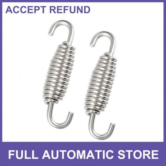 TWO Exhaust Pipe Spring 55mm 217  Stainless Steel Universal for Motorcycle