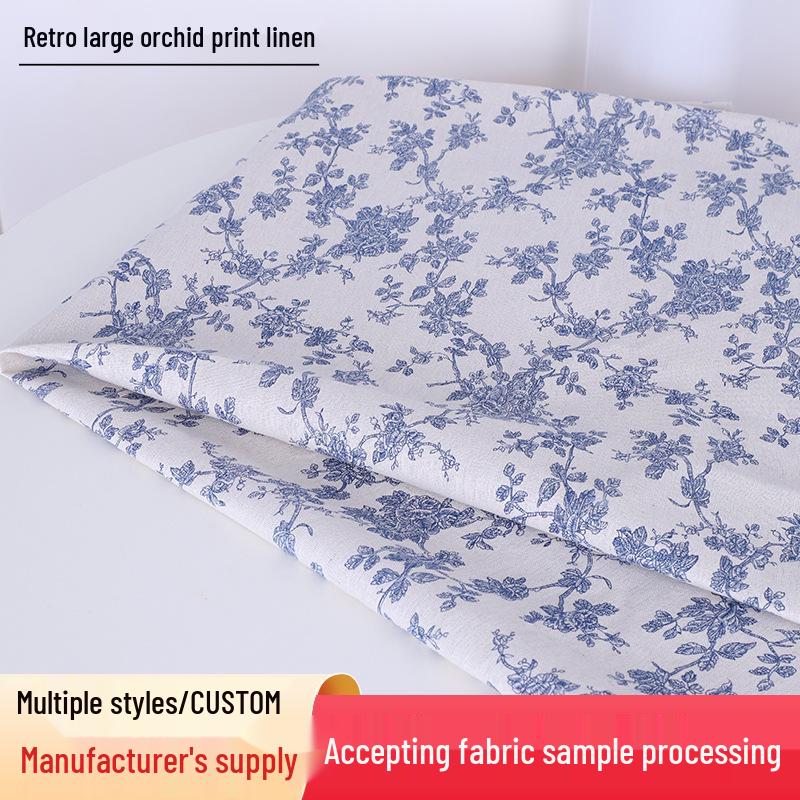 

Retro Orchid Burlap Cotton-Linen Fabric: Sofa, Tablecloth, Mat, Curtain, Pillow 10*10 Count