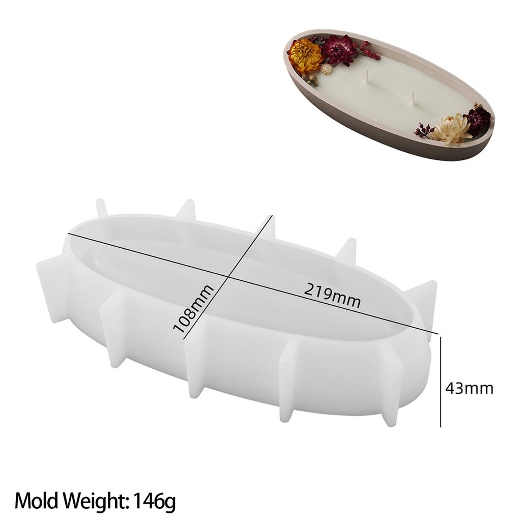 Beton Ovales Kerzenglas Silikonform DIY Schiffsform Handwerk Blumentopf Herstellung Gips Zement Aufbewahrungsbox Gussformen Heimdeko