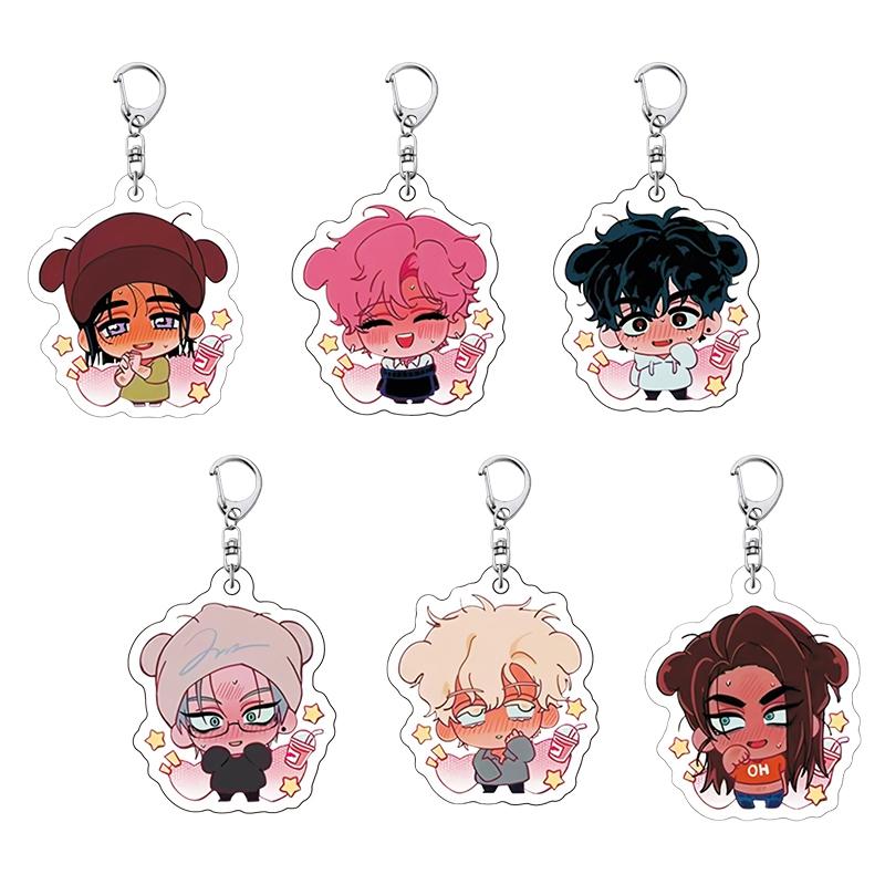 Alien Stage Anime Merch Ivan & Till Plush Doll Pendant Mizi Sua Luka Hyuna Character Keychain Accessories Fans Collection Gift