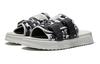 Li Ning Slip Resistant Abrasion Resistant EVA Slide Slippers Men's Gray Black AGAS011-3