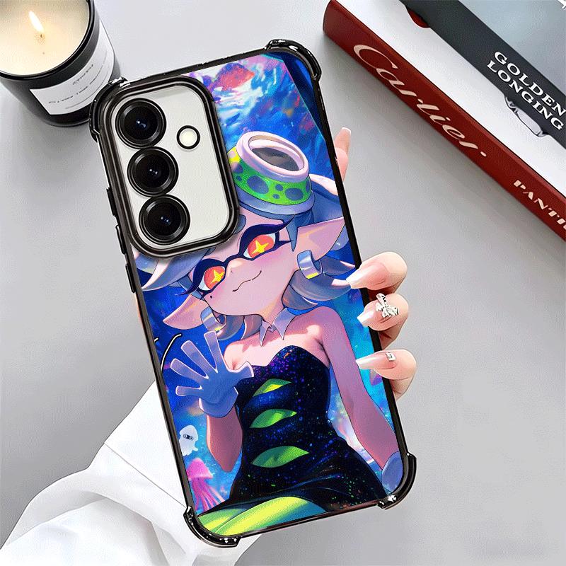 S-Splatoons Game Plating Phone Case For Samsung A17 A07 A37 A57 A16 A56 A15 A55 A14 A54 A13 A53 A26 A36 A25 A35 A24 A34 A23 A33
