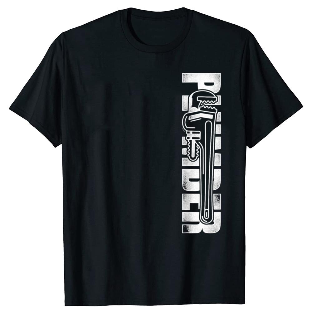 

Funny Plumbing Plumber Vintage Graphic T-shirts Men Women s Fashion Casual Tshirt 100% Cotton Loose Oversized T Shirt - Men s... S разноцветный
