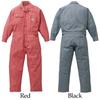 Dickies Hickory Jumpsuit Size M (Yamada Tatsu) All-Season 801, Red,