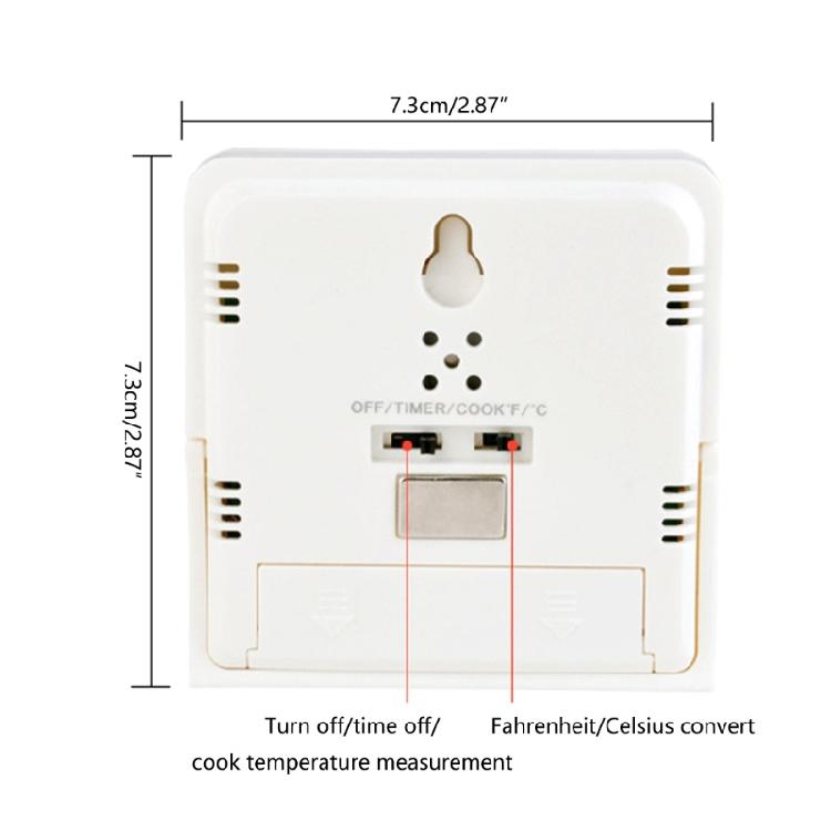 Digital Kitchen Thermometer Probes MeatBarbecue Food Temperature Meter with Timer