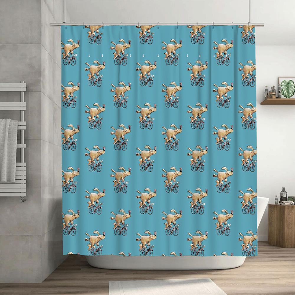 Bathroom Shower Curtain Farmhouse Animals Cow Pattern Waterproof Decor For Home Modern Farmhouse Shower Curtain Sets Vintage Cou