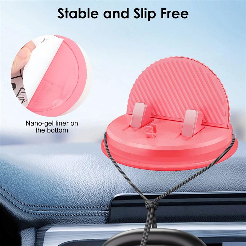 Dash Mount Phone Holder Adjustable Smartphone Mount Anti-Slip Dashboard Navigation Bracket Multifunctional Suction Cup Mobile