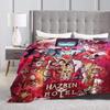 VOX H-Hazbin Hotel Alastor Gioco Coperta Calda Morbida Viaggio Ufficio Peluche Biancheria da Letto Plaid Soffice Divano Letto Flanella Copriletto
