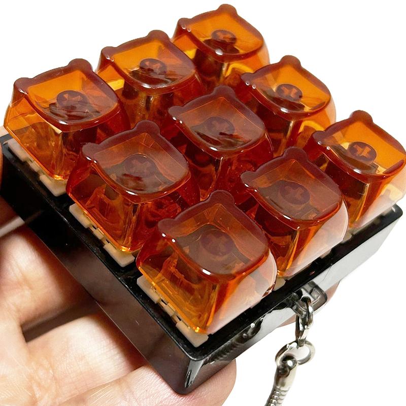 1/9 Keys Mechanical Keyboard Axis Tester  Button Keycap  Keychain Keyboard Keychain Toy Finger Keyboard Caps Toy
