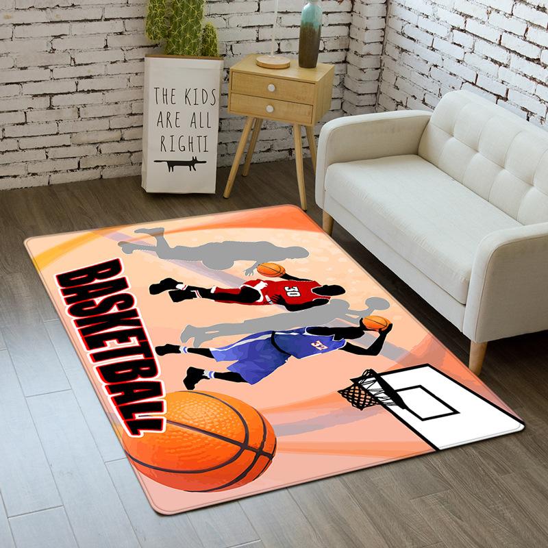 

Basketball Carpet Bedroom Floor Mat Anti-Slip Children S Bedside Decor Rug Kid s Crawl Pad Absorbent Door Mats For Bathroom Area 40x60cm