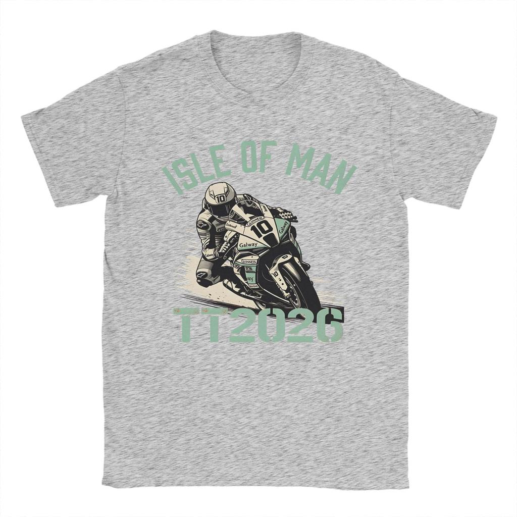 Motorcycle Sport Isle of Unisex TT Races  T Shirt Unisex  Vintage T Shirts Summer O Neck Harajuku Tees Design Oversize Clothing