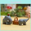 Small Fresh Resin Animal Figurine Set With Cartoon Style For Garden Diy Micro Landscape Decor