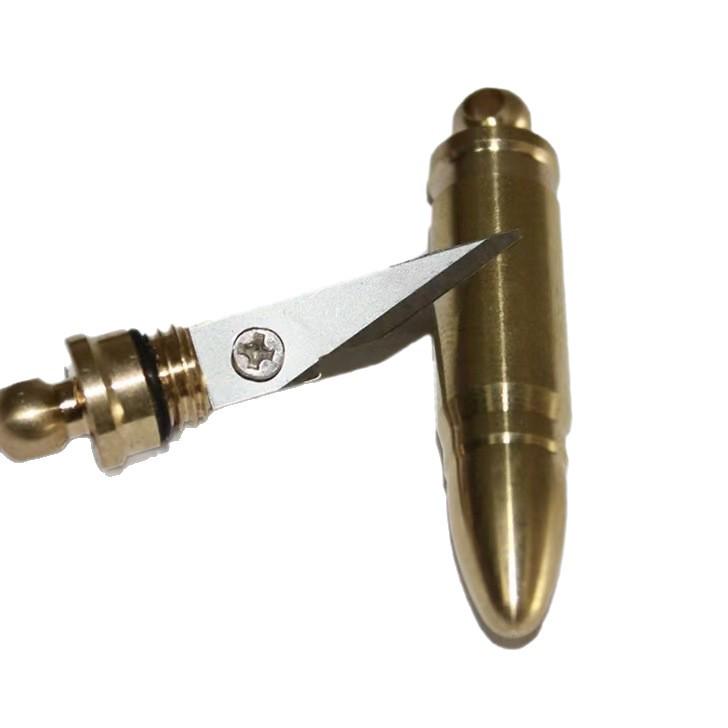 Messing-Kugel Handgemachtes Mini-Messer Schlüsselanhänger Anhänger