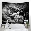 dark horror skeleton ghost background decoration tapestry curtain wall covering halloween