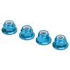 4Pcs RC Car Nuts M4 Aluminum Alloy 4mm Inner Diameter RC Car Accessory for 1 Celsius 10 Remote Control Vehicle