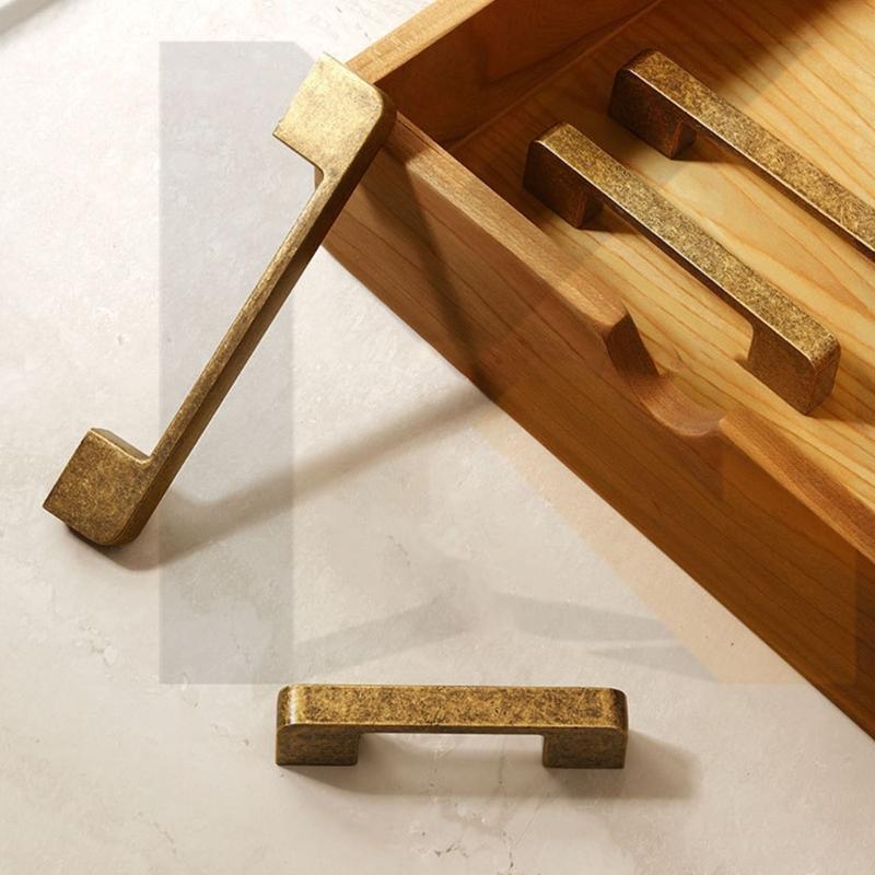 1pair Cupboard Door Knob Zincs Alloy Cabinet Drawer Handle Cupboard Pulls Vintage Furniture Decoration Easy to Install
