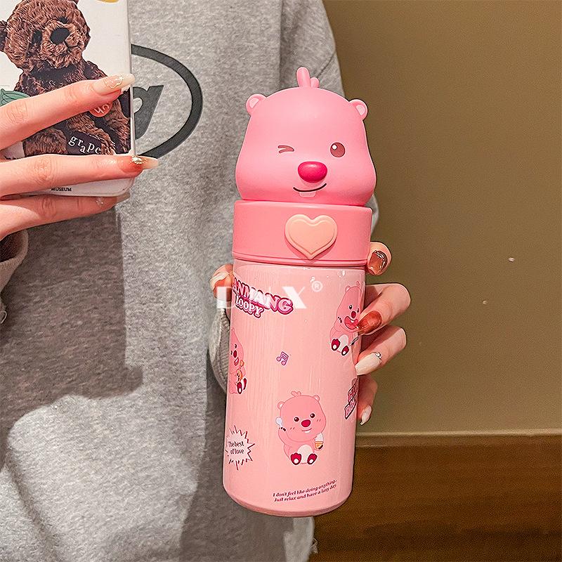 Student Doll Thermos Cup Cute Girl Portable Stainless Steel Water Cup Birthday Gift New Cup