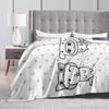 Cute GANADI Flannel Blanket Kids Adults Comfortable Throw Blanket Winter Bedroom Bedspread Sofa Bed Cover