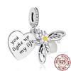 Spring New Charms Genuine Copper Floral Bee Firefly Style Butterfly Beads Fit Original Bracelet Necklace Handmade DIY Jewelry