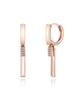 14K Swing Stick One-Touch Earrings (Gold Pin) ELGPEE443