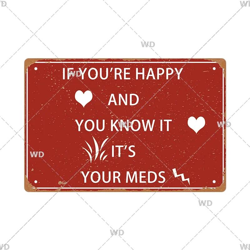 Funny Old  Wise Young  Stupid Metal Tin Sign  Retro Humor Wall Decor for Home  Bar