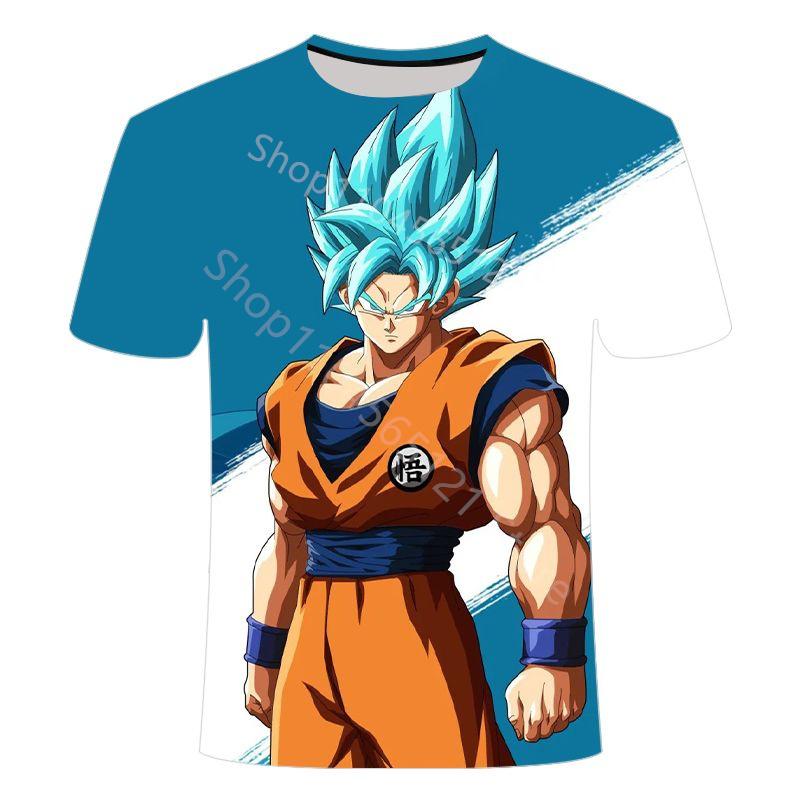 2026 Stylish Summer Dragon Ball Super Men's Tee Casual Anime Kids