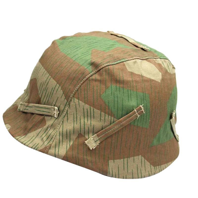 M35 Steel Helmet Cover Original Broken Camouflage Helmet Cloth M40 M42 Steel Helmet Splinter Camo Cloth Repro WWII German