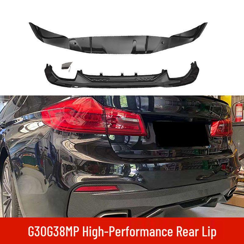 Gloss Black Carbon Fiber MP Rear Lip for BMW 5 Series G30/G38 Pre-Facelift & Facelift Bumper