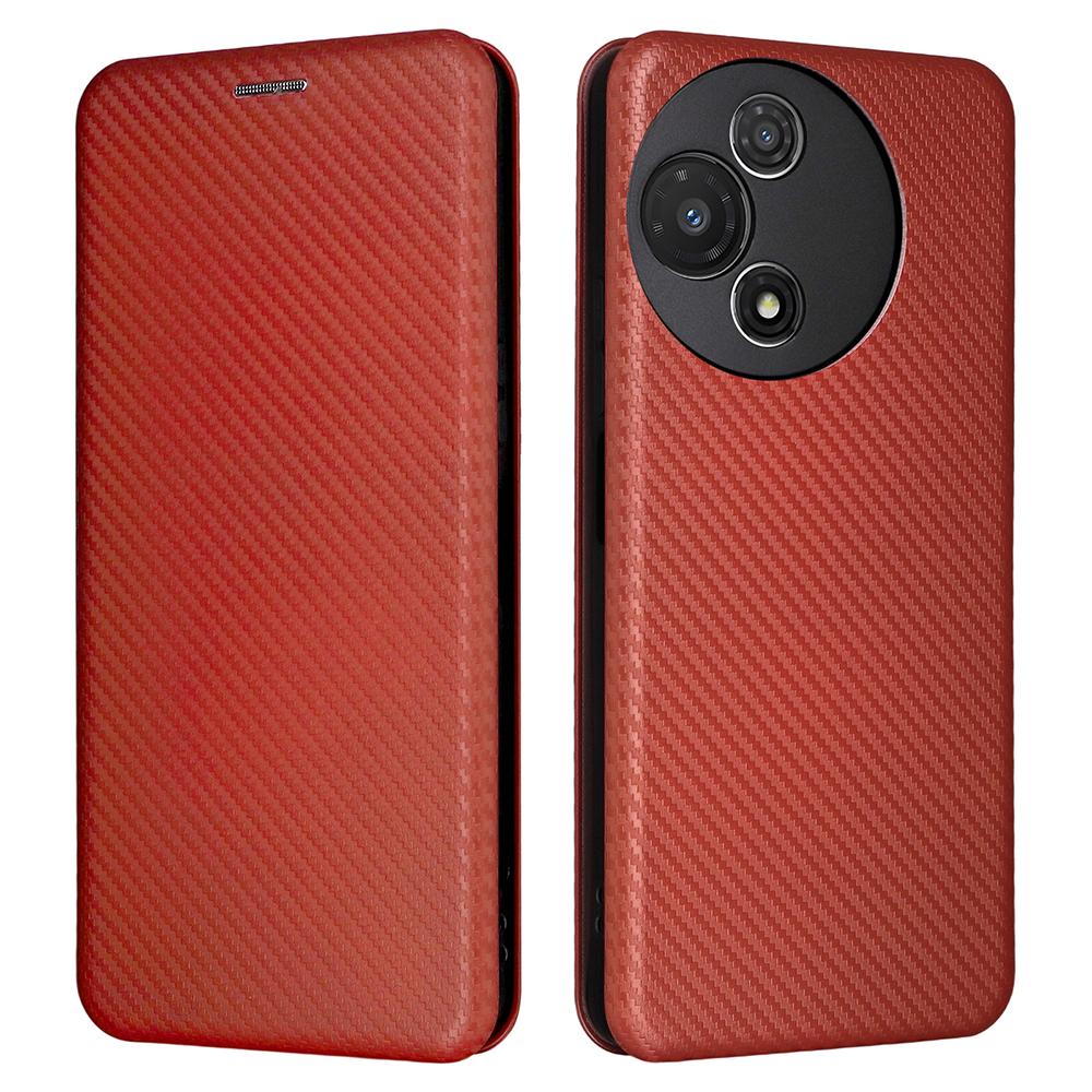 For TCL 60R 5G/60 5G Case Carbon Fiber Texture Drop-Proof PU Leather Phone Cover