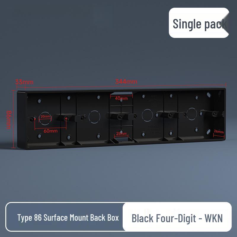 Gold Type 86 Surface/Concealed Mount Socket Box for Wall Wiring