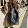 School Bag: Vintage Denim Backpack, Unisex Couples, Class Outings, Leisure, Relaxed Style, Japanese-Korean Trendy Versatile Backpack